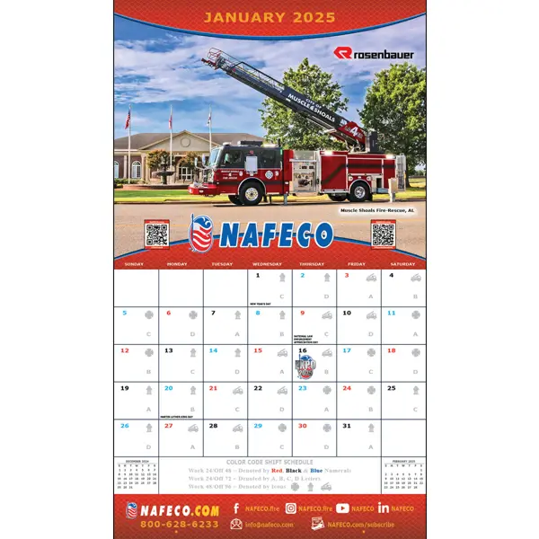 NAFECO 2024 Wall Calendar With Free Shipping 