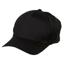 Port & Company Twill Cap, 5-Panel Black