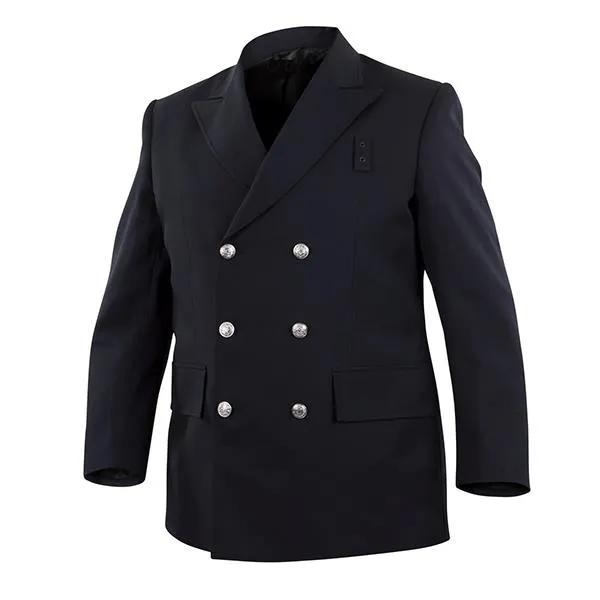 Elbeco Dress Coat, Navy Double Breasted, 6 Silver FD Button 