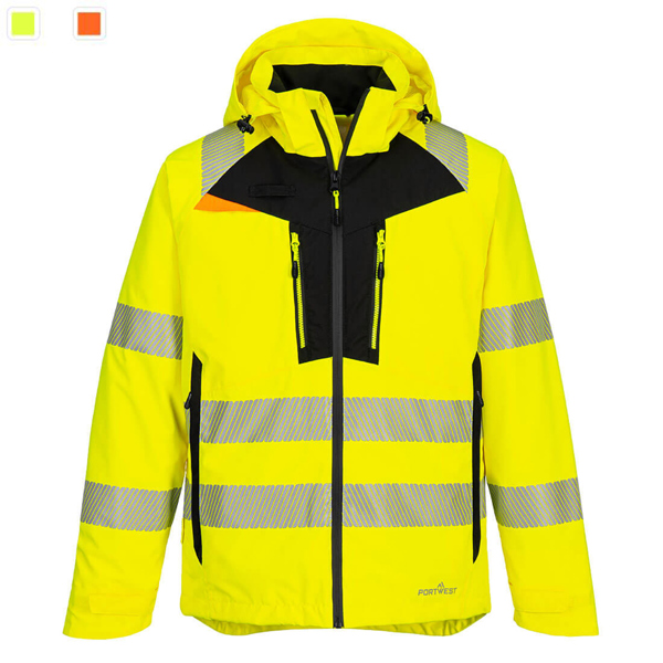 Portwest DX4 Hi-Vis Shell Rain Jacket