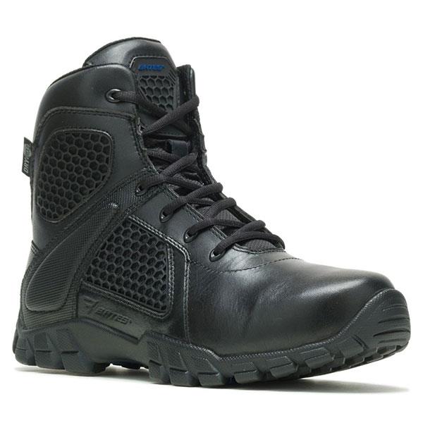 Bates Boot, Shock, 6" Side Zip, Black