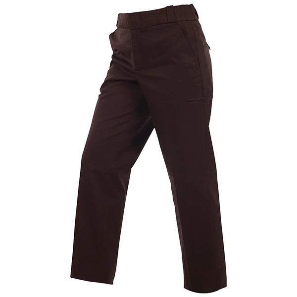 Elbeco Ladies Tek3 Hidden Cargo Pants, Brown Unhemmed