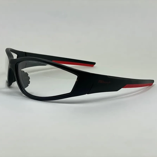 Fire Ninja Uflex Safety Glasses, Red & Black 