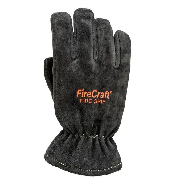 Firecraft Glove, Fire Grip Gauntlet, Black 
