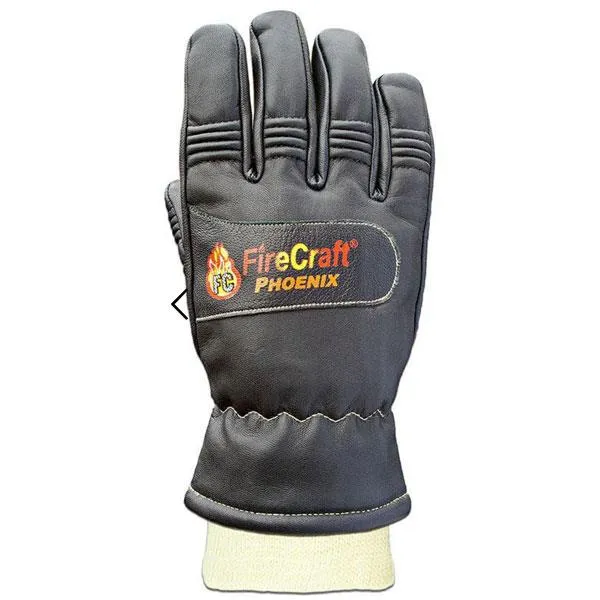FireCraft Phoenix Leather Structural Firefighting Gloves NFPA, Wristlet