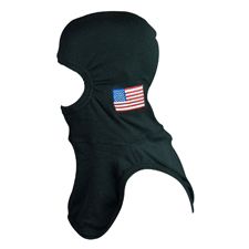 Majestic Speciality Hood, Black, US Flag Embroidered