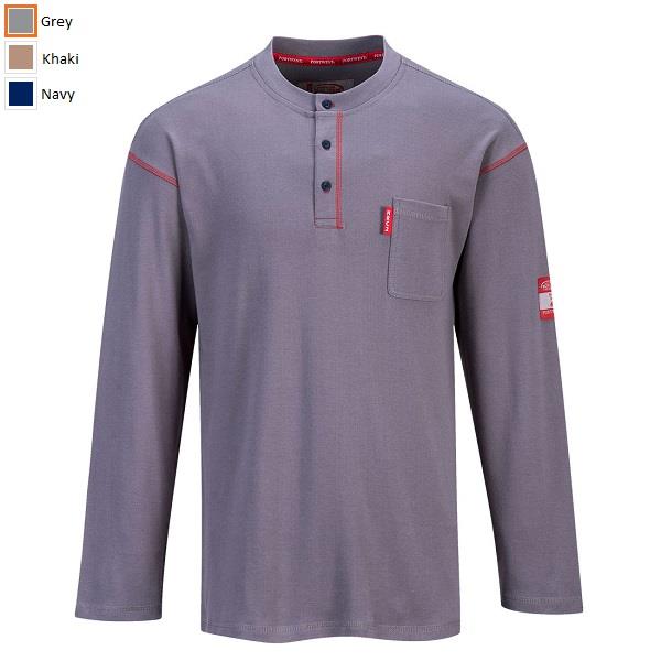 Portwest Bizflame flame resistant Henley shirt