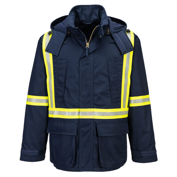 Bizflame Work Insulated FR Parka; Navy