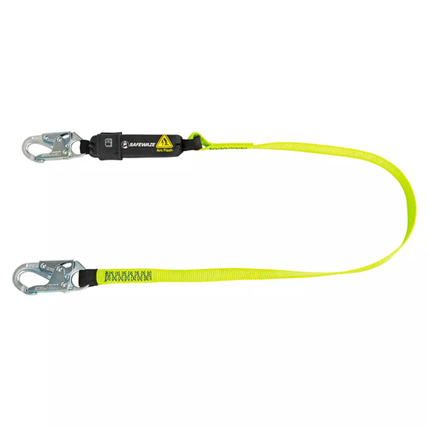 Safewaze Arc Flash 6' Energy Absorbing Lanyard, Snap Hook