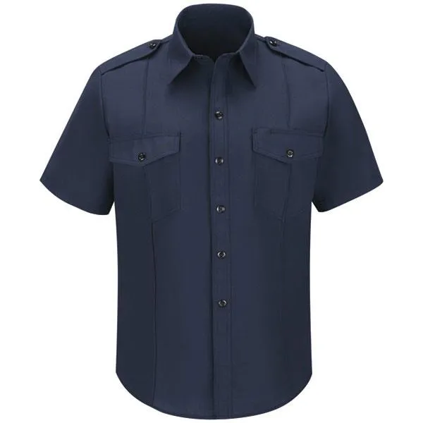 Workrite Nomex SS Shirt, 4.5 oz, Epaulet, Navy Blue 