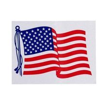 Pacific Reflex Decal, 3" Waving American Flag Square