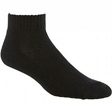 JoxSox Socks, Mens Black Quarter Crew