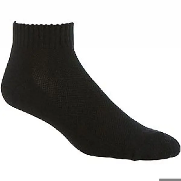 JoxSox Socks, Mens Black Quarter Crew 