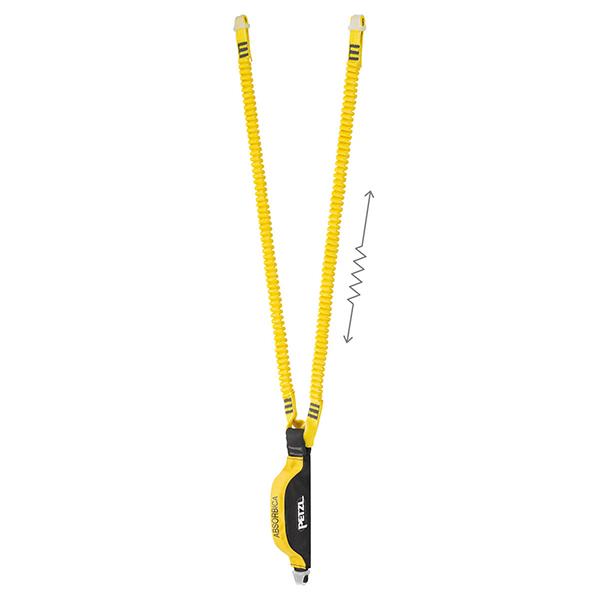 Petzl Absorbica Y-MGO 80 Dbl Lanyard w/Integrated Absorber