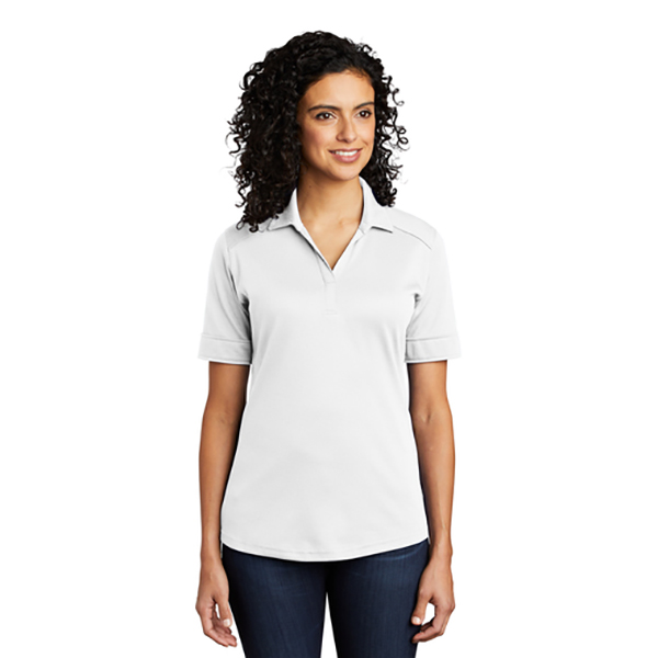 Sanmar OGIO Ladies Onyx Polo Short Sleeve White Shirt