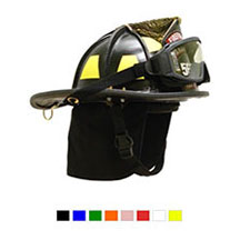 lion american heritage leather firefighting helmet