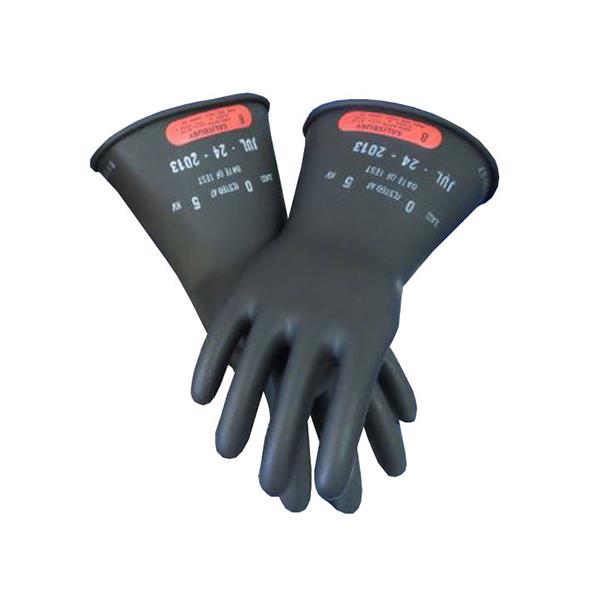 CPA 11" Class 0 Rubber Gloves Insulated, Black