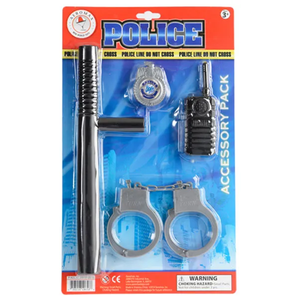 Aeromax Police Officer Accessory Set, 4 Pieces 