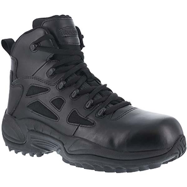 Reebok Boot, 6", Tactical Side Zip, Black Composite Toe