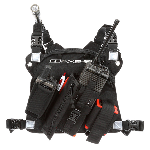 Coaxsher Radio Chest Harness, RCP-1 Pro Black