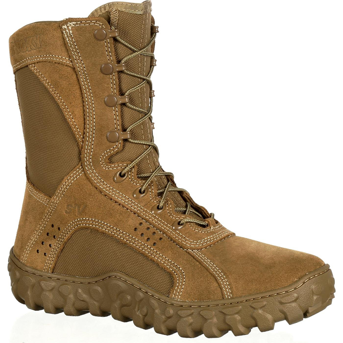 Rocky S2V Tactical Military Boot, 8", Coyote Brown