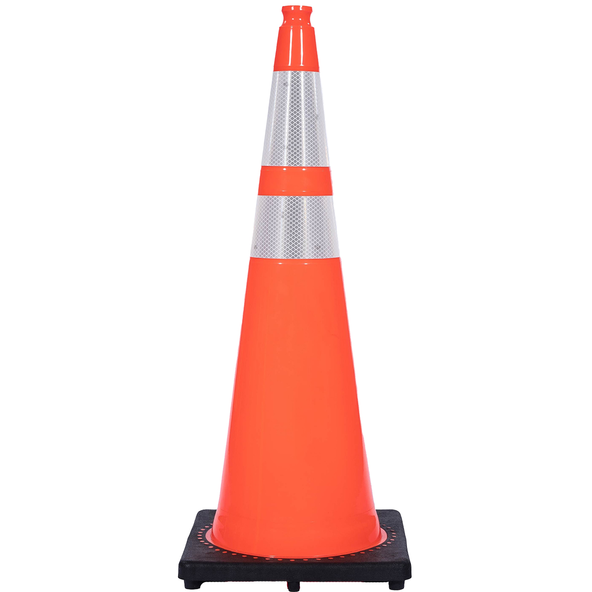 JBC Orange Traffic Cone, 36" 6" & 4" Reflective Collars