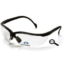 Pyramex V2 Reader Safety Glasses,Clr +1.5 Lens BlkFrame