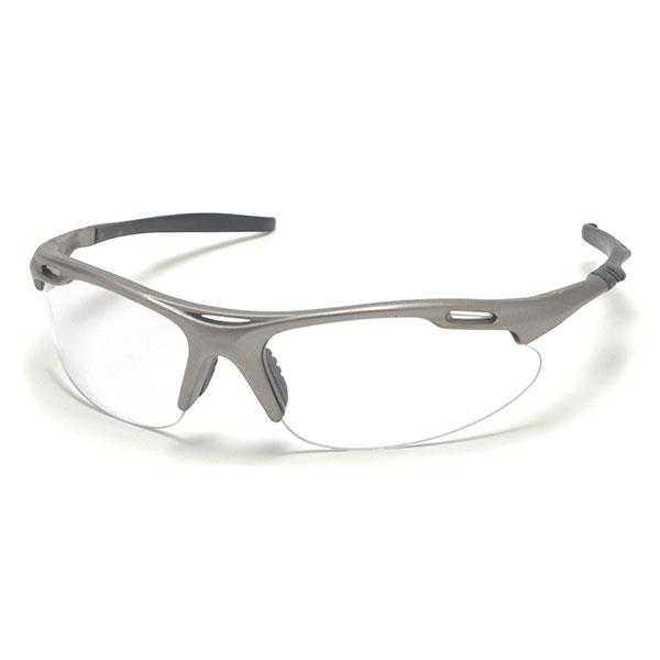 Pyramex Safety Glasses, Avante Clear Lens Gun Metal Frame