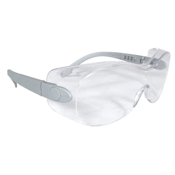 Radians Safety Glasses, Silver Frame, Anti Fog Lens