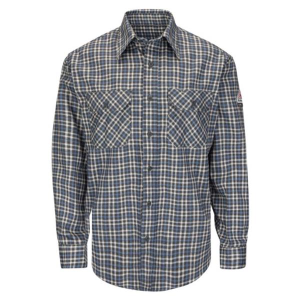 Bulwark ComforTouch LS Plaid Shirt, 6.5 oz