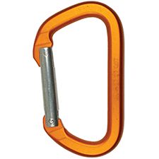 PMI SMC Mountain D- Aluminum Carabiner-Orange,Non-Locking