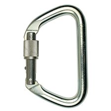 PMI SMC Large Steeel Locking D Carabiner-Heat Treated, NFPA