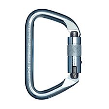 PMI SMC ANSI Large Steel D Carabiner-Safety Lock