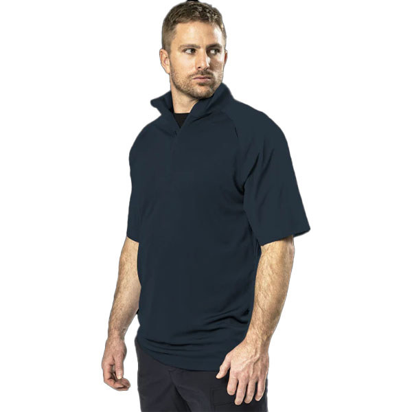 Elbeco UFX Bold Mock Neck SS Patrol Shirt; Midnight Navy