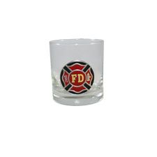 Rock Glass,11 Oz w/FD Maltese Cross