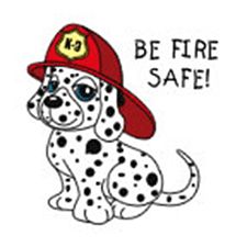 BE FIRE SAFE 2" TEMPORARY TATTOO