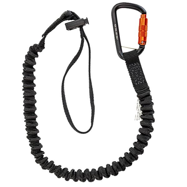 Safewaze 15 lb Elasticated Tool Tether Carabiner, Cinch