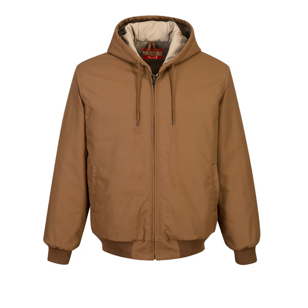 PW DuraDuck Flame Quilt FR Jacket; Brown