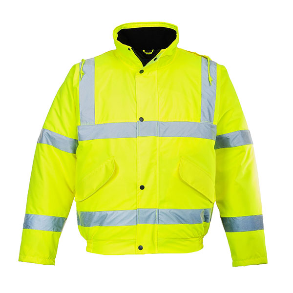 Portwest Hi-Viz Bomber Jacket Class 3, Yellow