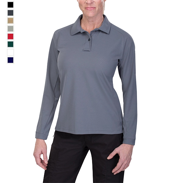 Vertx Ladies Coldblack Long Sleeve Polo