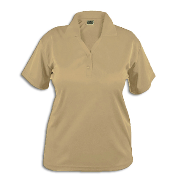 Blue Pointe Polo, Ladies, SS Tan Performance Moisture Wicking