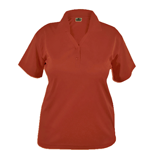 Blue Pointe Polo, Ladies, Rust SS Performance Moisture Wicking