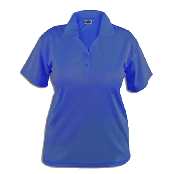 Blue Pointe Polo, Ladies Royal Blue SS Performance Moisture Wicking