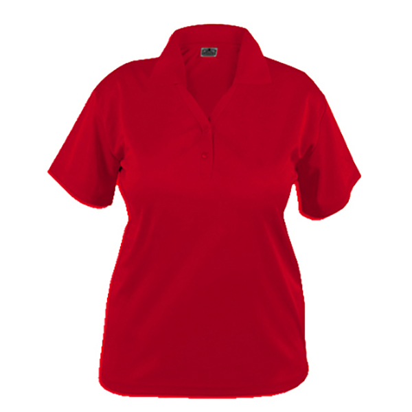 Blue Pointe Polo, Ladies, Red SS Performance Red Moisture Wicking