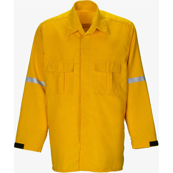 Lakeland Wildland Fire Shirt, 6 oz Nomex, Yellow