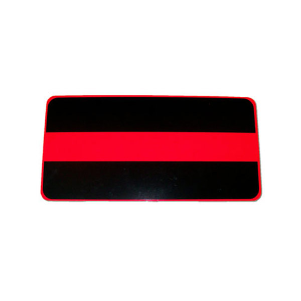 Pacific Reflex Tag, Red Line Aluminum