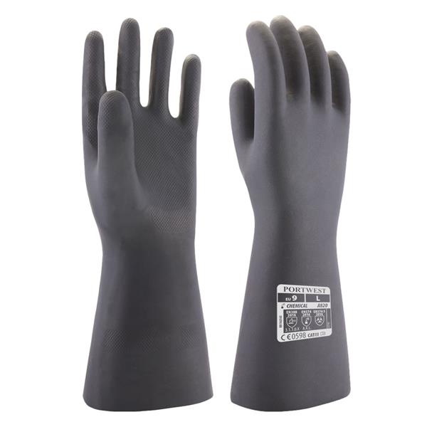 Portwest Chemical Gauntlet Neoprene, Black