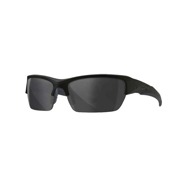 WileyX Valor Safety Glasses Black Frame/Smoke Grey Lens