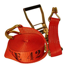 Rescue 42 Ratchet Strap, 27' Length, Grab Hooks