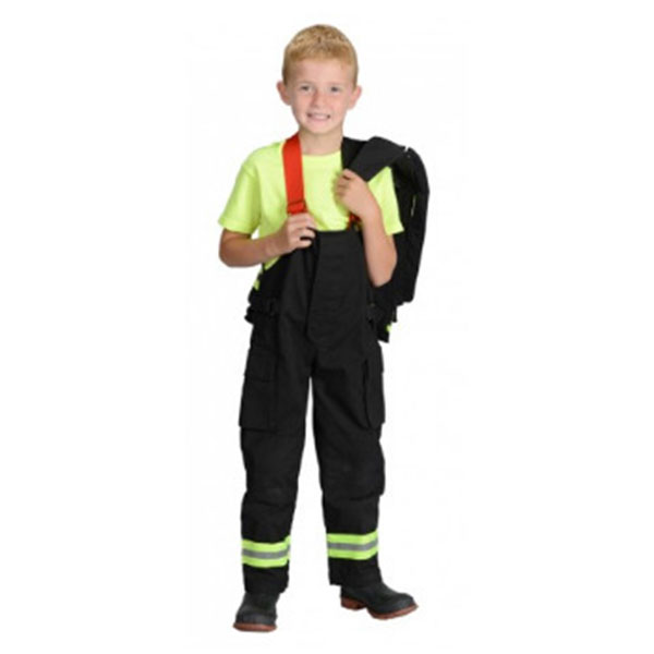 Aeromax Jr Firefighter Suit Black